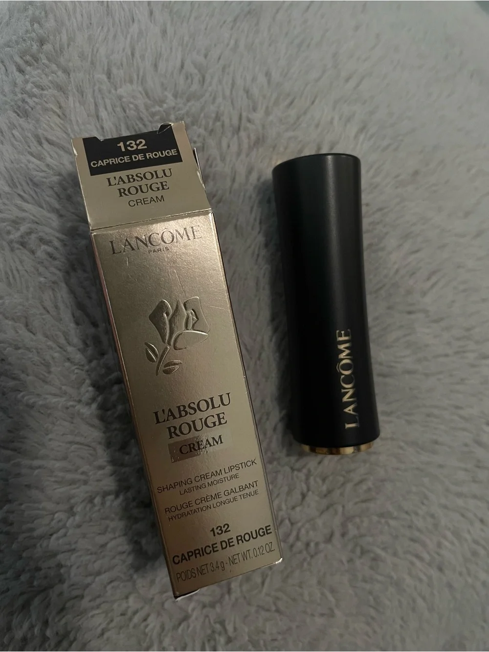 Lancôme L'Absolu Rouge Cream Lipstick — Caprice de Rouge (132) - Deep Red